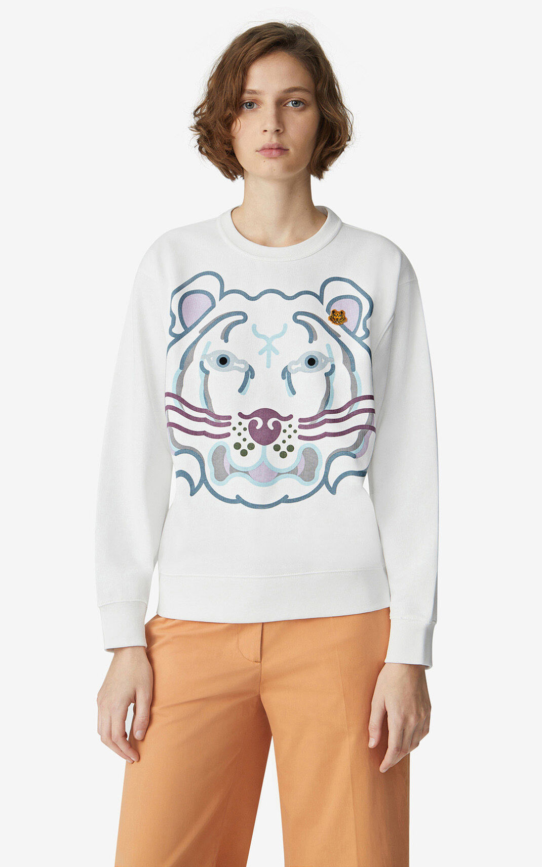 Kenzo K Tiger Melegítő Felső Női Fehér | ID.775570